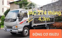 Xe tải JAC 2T4 thùng dài 4.3m, động cơ Isuzu, trả trước 80tr Xe tải JAC 2T4 thùng dài 4.3m, động cơ Isuzu, trả trước 80tr