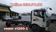 Bán xe tải Veam VT260-1 thùng dài 6m, máy Isuzu, 1.95 tấn